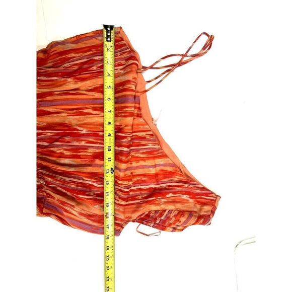 Free People One Shoulder Dress Rope Belt Ruffle Greek Goddess Size M NEW - Picture 9 of 16